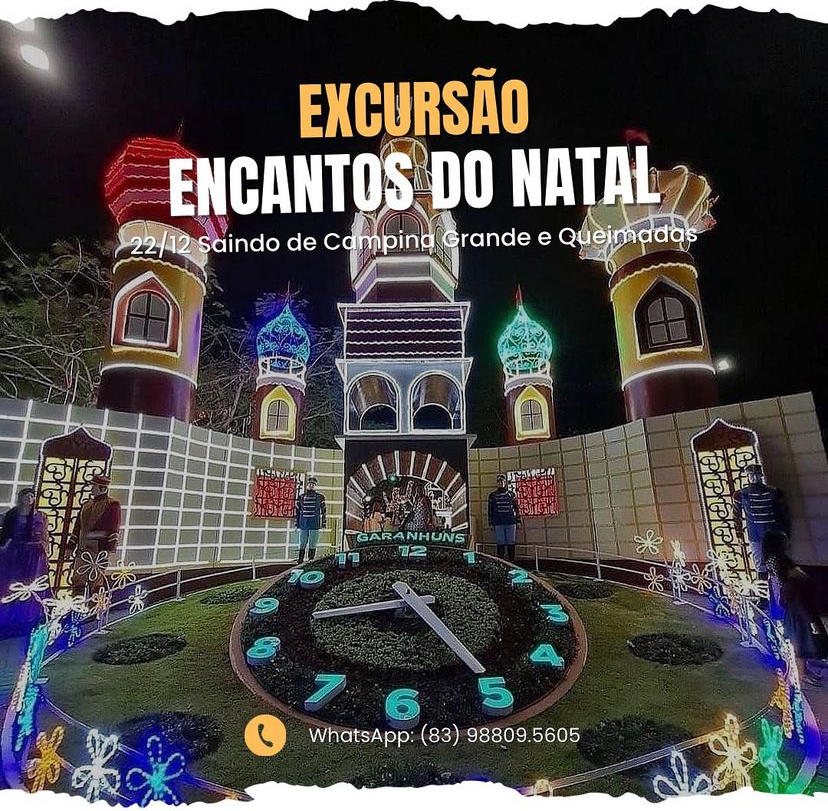 Excursão Encantos do Natal, Garanhuns - PE